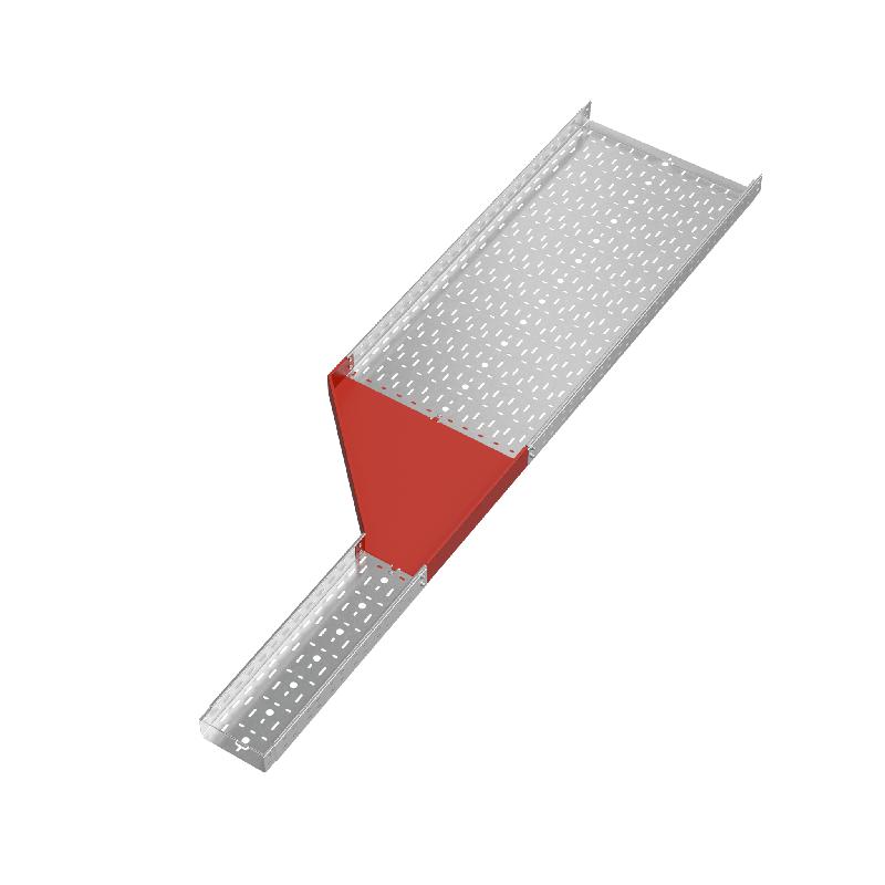 Переходник для лотка левый 80х200-600 сталь 1.0мм "ПЛЮС" PDplus80-200-600-L HD КМ PL1658