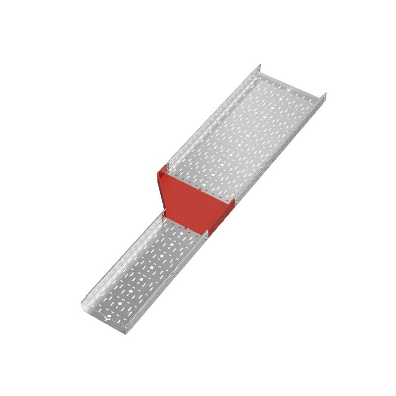 Переходник для лотка левый 80х300-500 сталь 1.0мм "ПЛЮС" PDplus80-300-500-L КМ PL0733