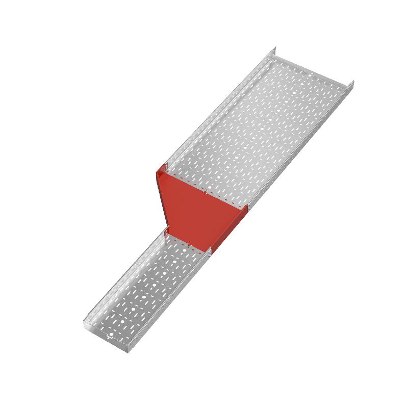 Переходник для лотка левый 80х300-600 сталь 1.0мм "ПЛЮС" PDplus80-300-600-L HD КМ PL1661