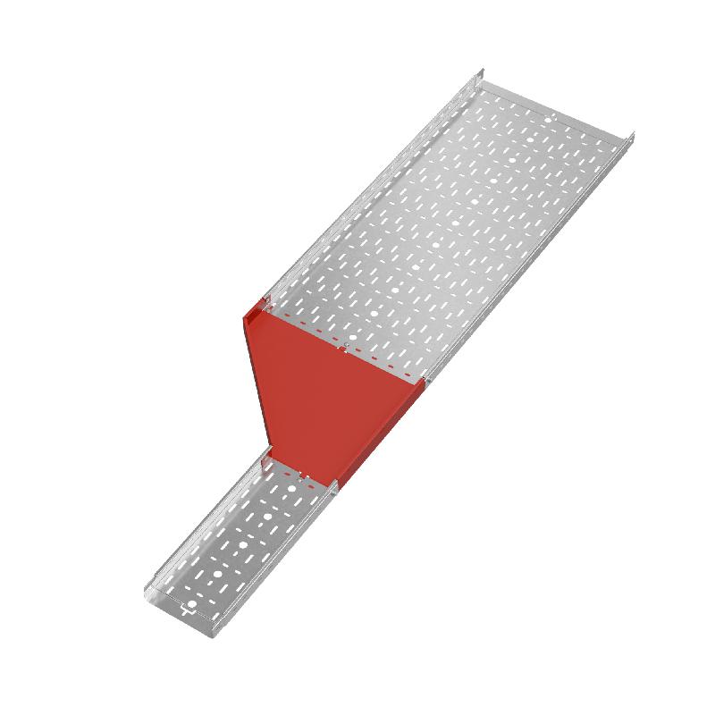 Переходник для лотка левый 50х200-500 сталь 1.0мм "ПЛЮС" PDplus50-200-500-L КМ PL0709