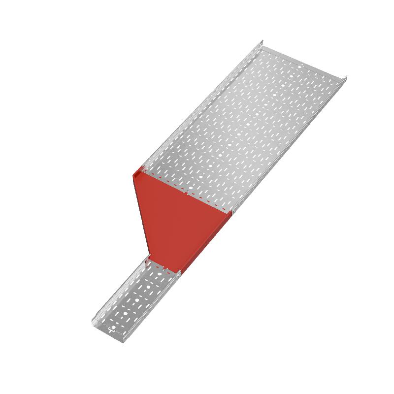 Переходник для лотка левый 50х200-600 сталь 1.0мм "ПЛЮС" PDplus50-200-600-L КМ PL0710