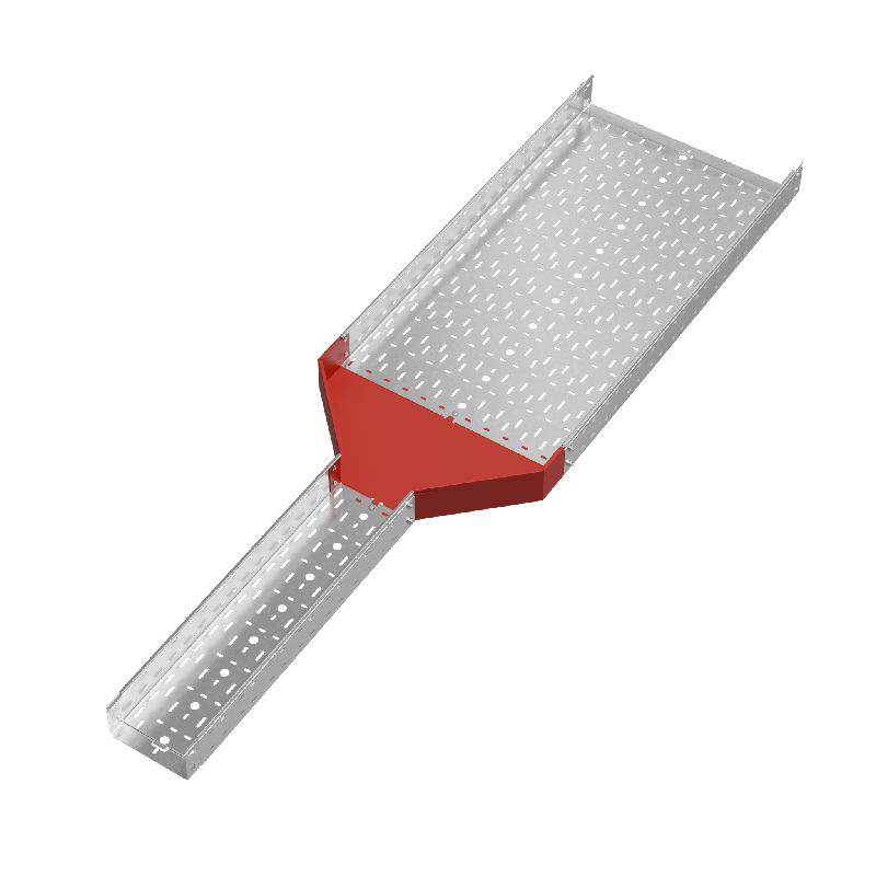 Переходник для лотка центральный 100х200-600 сталь 1.0мм "ПЛЮС" PDplus100-200-600-C HD КМ PL1747