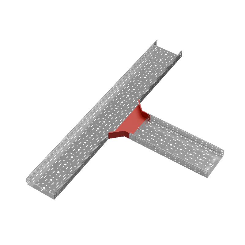 Ответвитель для лотка Т-образ. 300х80 сталь 1.0мм "ПЛЮС" TUplus80-300 КМ PL0590