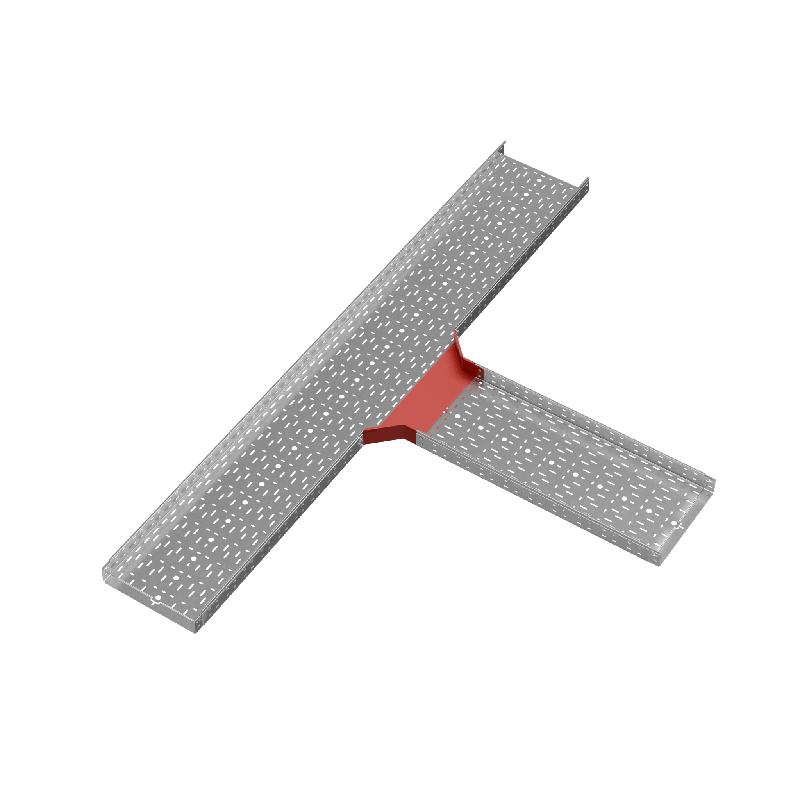 Ответвитель для лотка Т-образ. 400х80 сталь 1.0мм "ПЛЮС" TUplus80-400 КМ PL0591