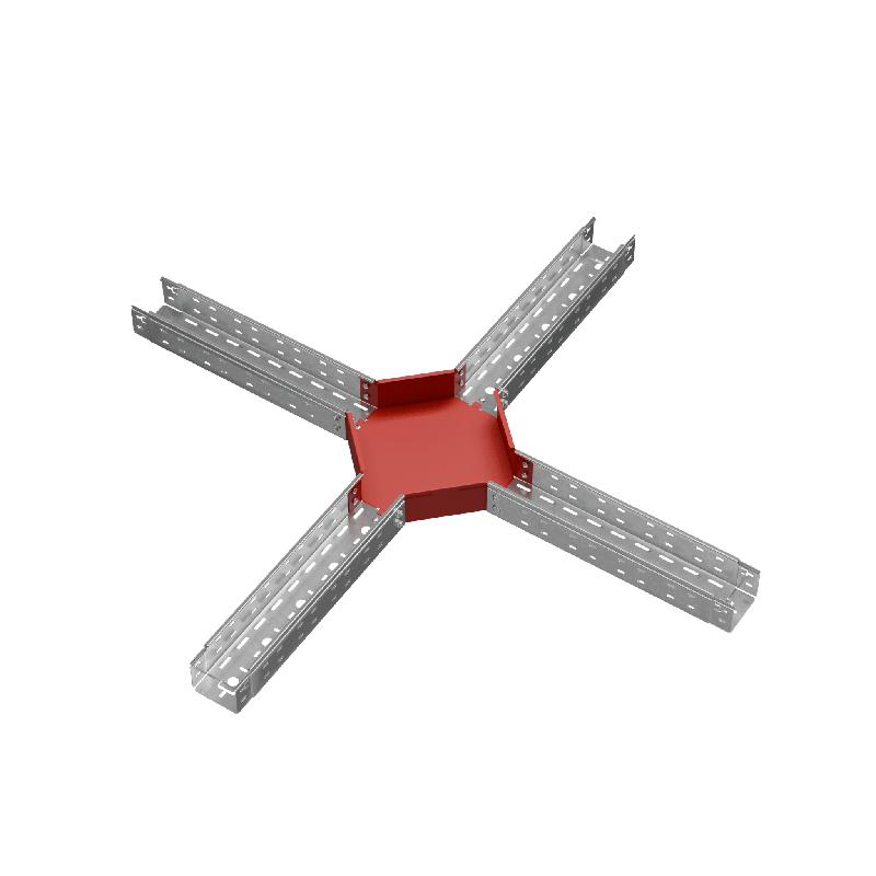 Ответвитель для лотка Х-образ. 100х80 сталь 1.0мм "ПЛЮС" XDplus80-100 КМ PL0609