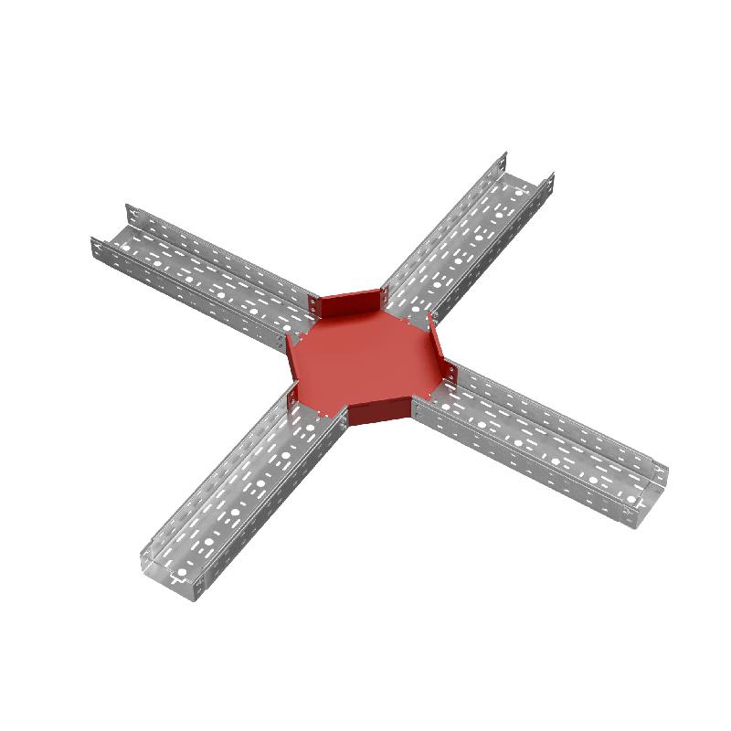 Ответвитель для лотка Х-образ. 150х80 сталь 1.0мм "ПЛЮС" XDplus80-150 HD КМ PL1537