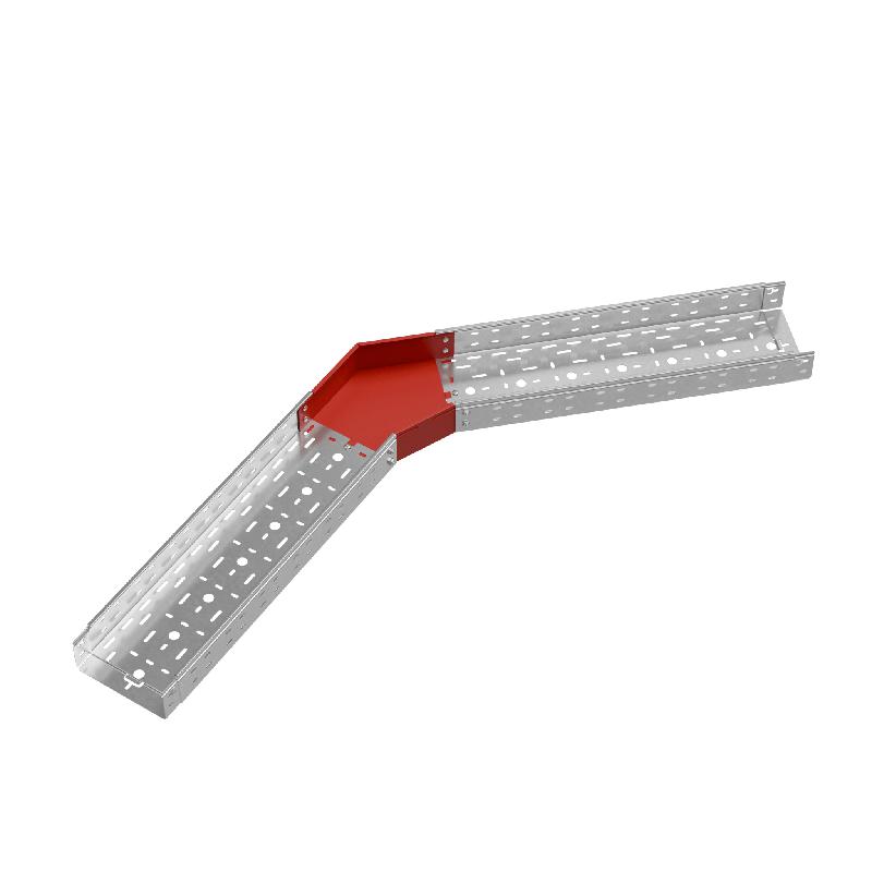 Угол для лотка горизонтальный 45град. 200х80 сталь 1.0мм "ПЛЮС" GLplus45-80-200 КМ PL0457