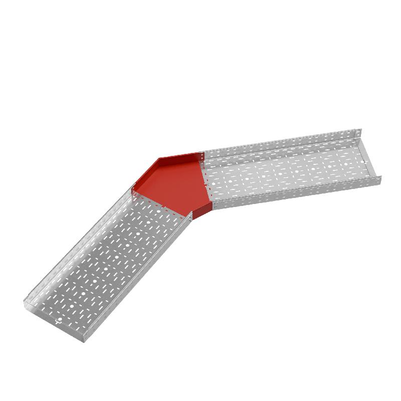 Угол для лотка горизонтальный 45град. 400х80 сталь 1.0мм "ПЛЮС" GLplus45-80-400 КМ PL0459