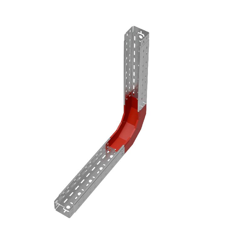 Угол для лотка верт. внутр. 90град. 100х80 сталь 1.0мм "ПЛЮС" NLplus90-80-100 HD КМ PL1404