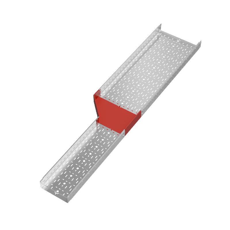 Переходник для лотка левый 100х300-500 сталь 1.0мм "ПЛЮС" PDplus100-300-500-L HD КМ PL1681
