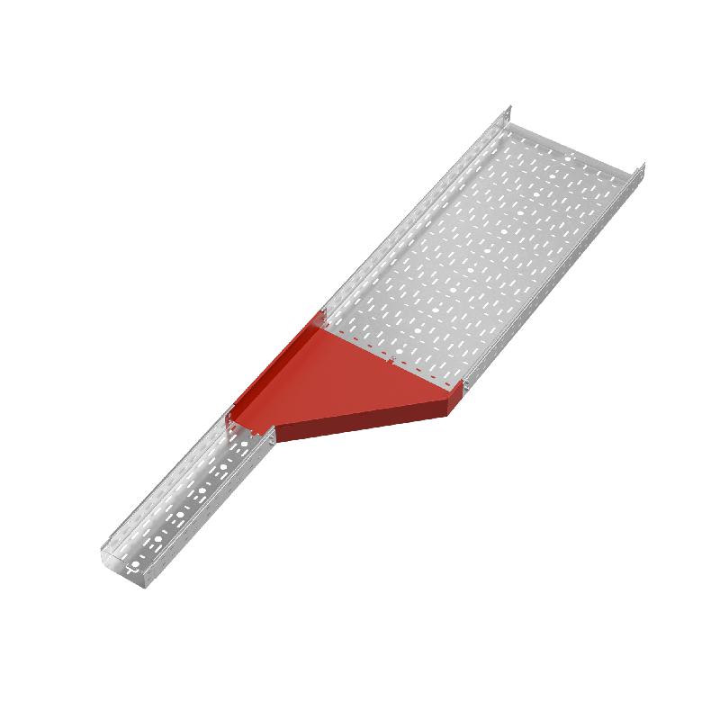 Переходник для лотка правый 80х150-500 сталь 1.0мм "ПЛЮС" PDplus80-150-500-R HD КМ PL1585