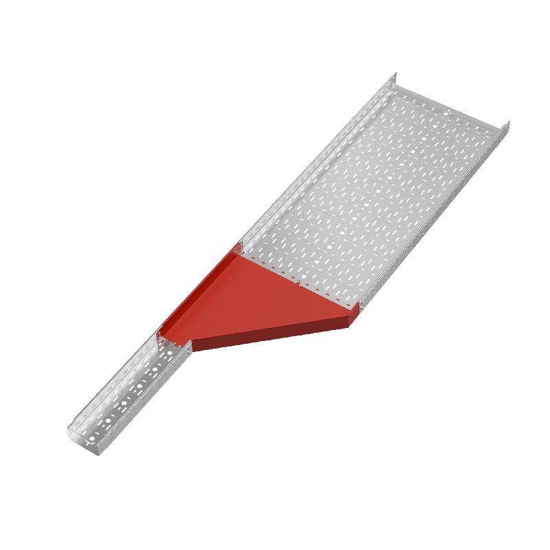 Переходник для лотка правый 80х150-600 сталь 1.0мм "ПЛЮС" PDplus80-150-600-R КМ PL0659