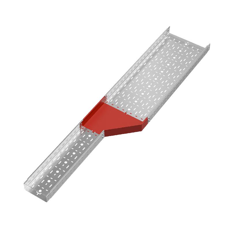 Переходник для лотка правый 80х200-400 сталь 1.0мм "ПЛЮС" PDplus80-200-400-R КМ PL0661