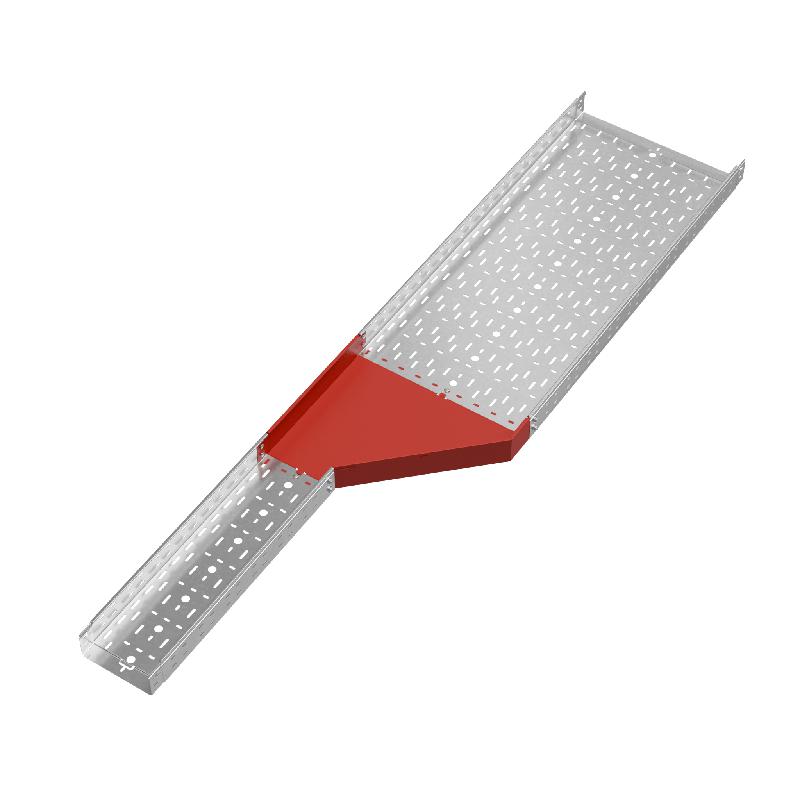 Переходник для лотка правый 80х200-500 сталь 1.0мм "ПЛЮС" PDplus80-200-500-R КМ PL0662