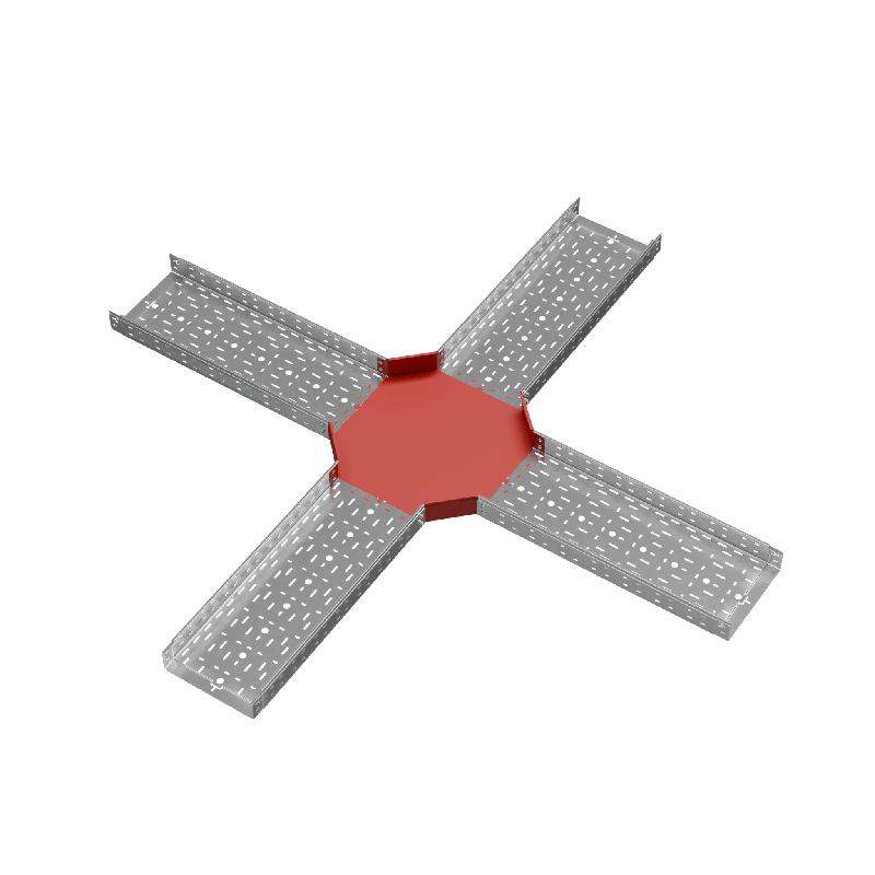 Ответвитель для лотка Х-образ. 300х80 сталь 1.0мм "ПЛЮС" XDplus80-300 КМ PL0612