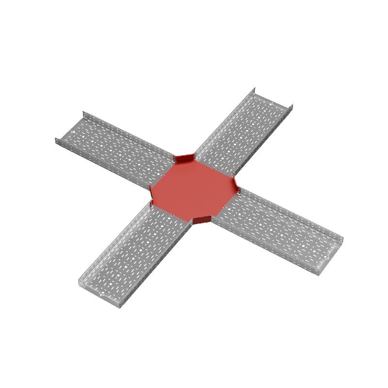 Ответвитель для лотка Х-образ. 400х80 сталь 1.0мм "ПЛЮС" XDplus80-400 КМ PL0613