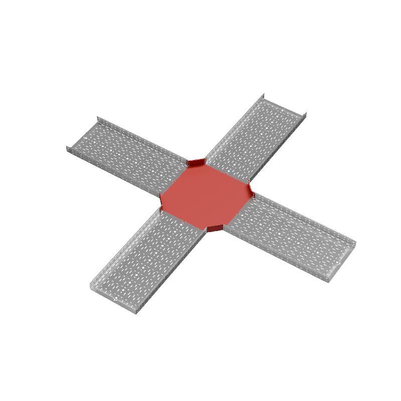 Ответвитель для лотка Х-образ. 500х80 сталь 1.0мм "ПЛЮС" XDplus80-500 HD КМ PL1541