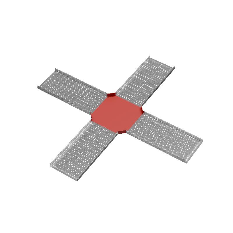 Ответвитель для лотка Х-образ. 600х80 сталь 1.0мм "ПЛЮС" XDplus80-600 КМ PL0615