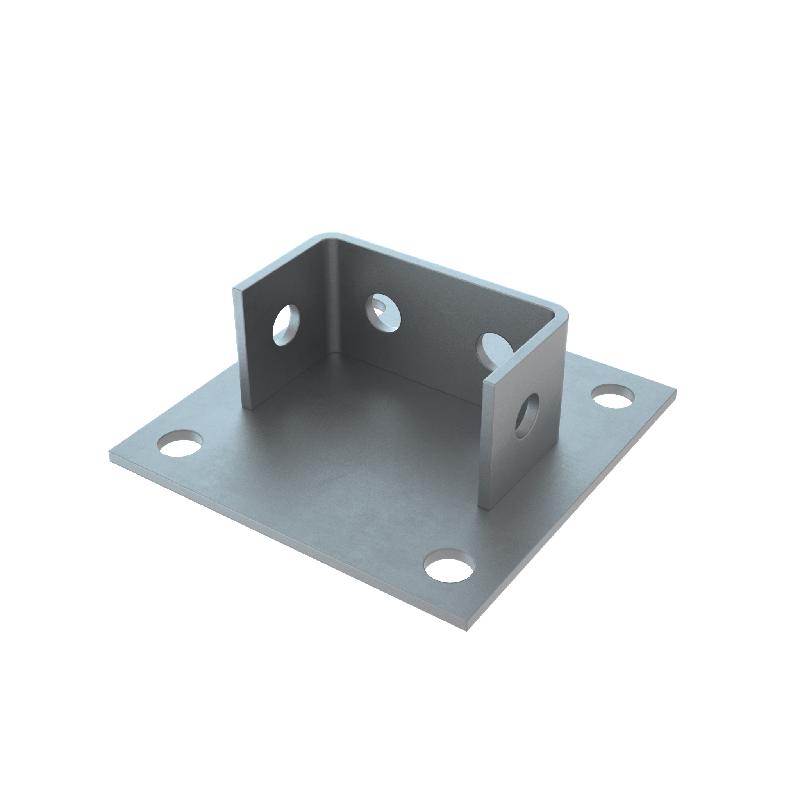 Основание одноканальное для двойного страт-профиля 41х82 сталь 4.0мм OSN41-82 КМ LO13947