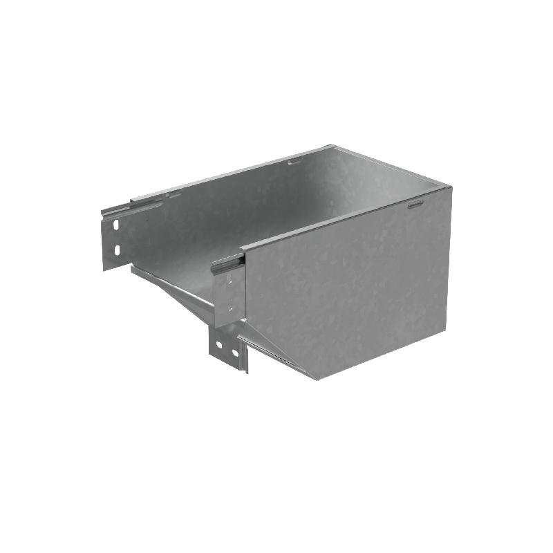 Угол для лотка верт. внеш. с разворотом трассы на 90град. L 200х80 сталь 1.0мм "ПЛЮС" VLPDplus90-80-200-L КМ PL2390