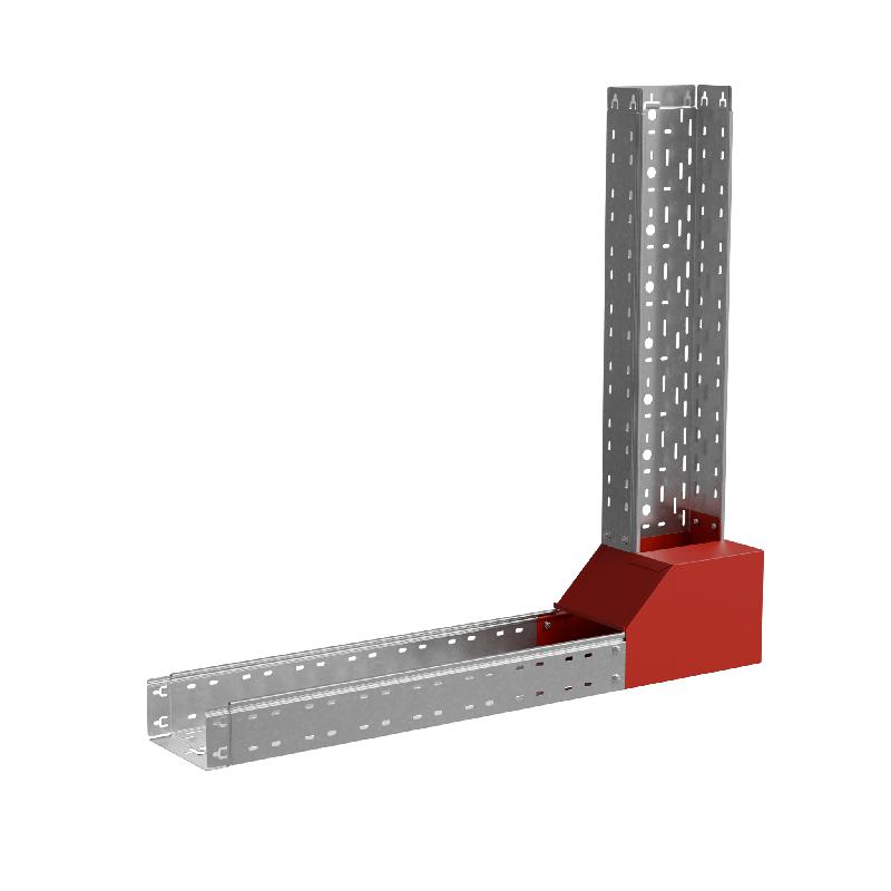 Угол для лотка верт. внутр. с разворотом трассы на 90град. L 200х80 сталь 1.0мм "ПЛЮС" NLPDplus90-80-200-L КМ PL2391