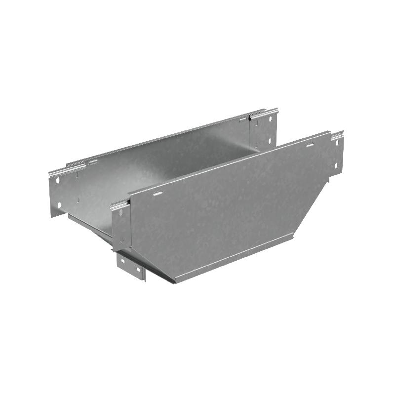 Ответвитель-переходник Т-образ. верт. с разворотом трассы на 90град. 80х100-300 сталь 1.0мм "ПЛЮС" (нижняя часть больше исходной) TDPVplus90-80-100-300 КМ PL2394