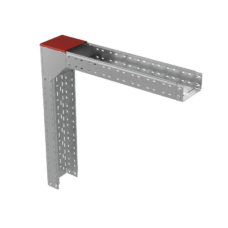 Крышка для угла верт. внеш. с разворотом трассы на 180град. 300х50 сталь 0.8мм "ПЛЮС" KVLTDplus90-50-300 КМ PL4425