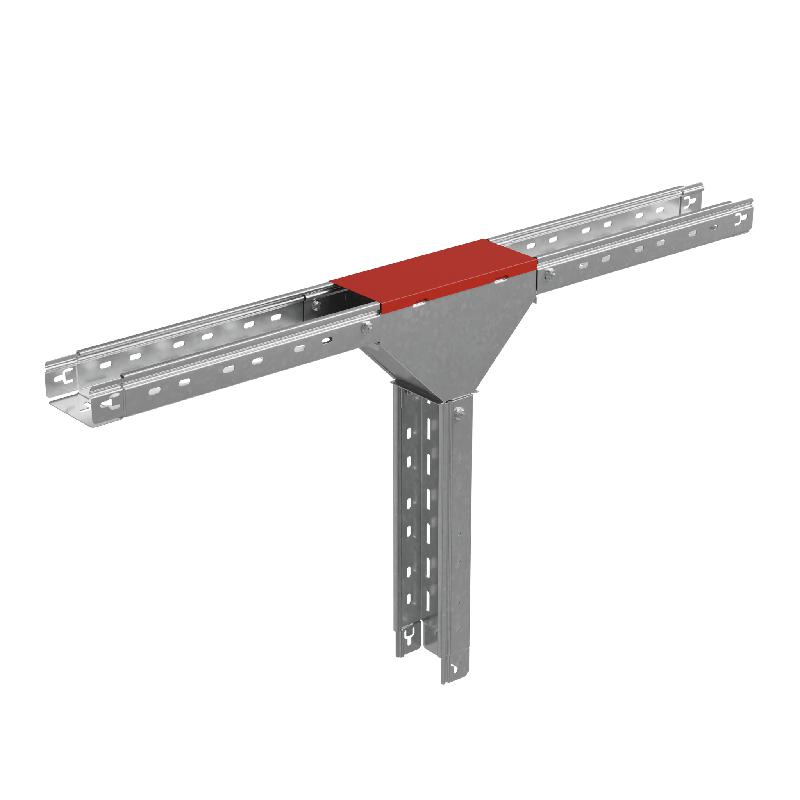 Крышка для отвода Т-образ. вертикал. вниз 50х100 сталь "ПЛЮС" KTDVplus50-100 INOX304 КМ PL6248