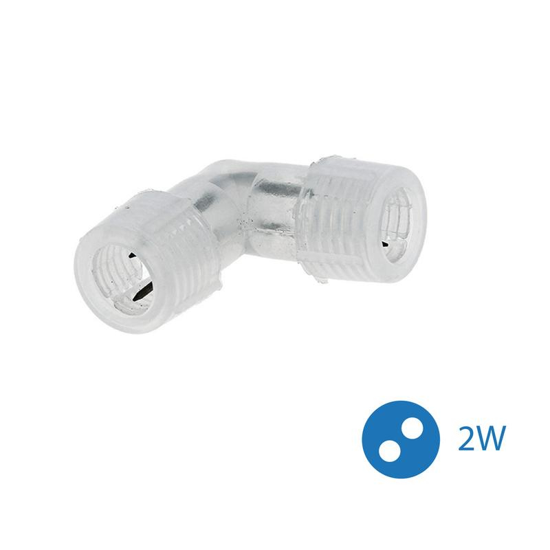 Коннектор "L"-образный для Дюралайта 2W 13мм Космос KOC-DL-2W13-CL