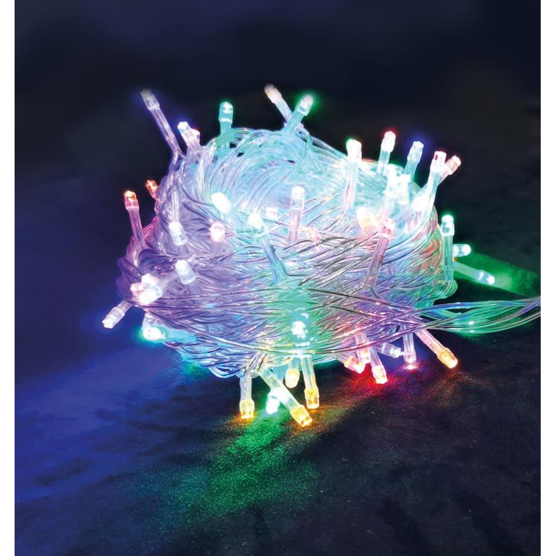 Гирлянда светодиодная 30LED прозр. провод 5м (3.5+1.5) диоды RGB Космос KOC_GIRLEDBIRD_B