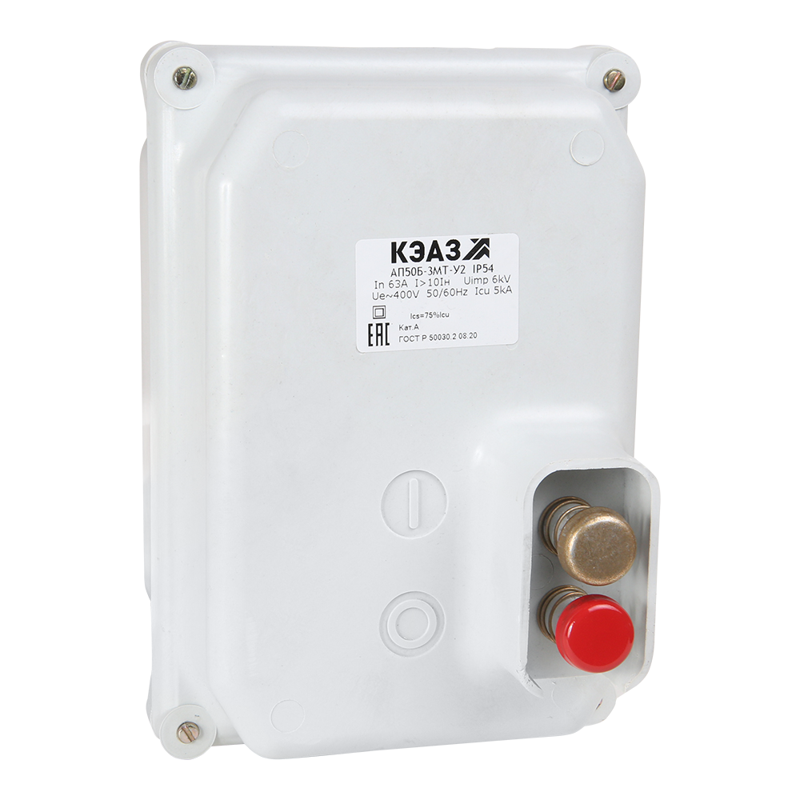 Выключатель автоматический 25А 10Iн АП50Б 2М3ТН У2 400В AC РМН=380В AC доп. контакты 1п IP54 КЭАЗ 106804