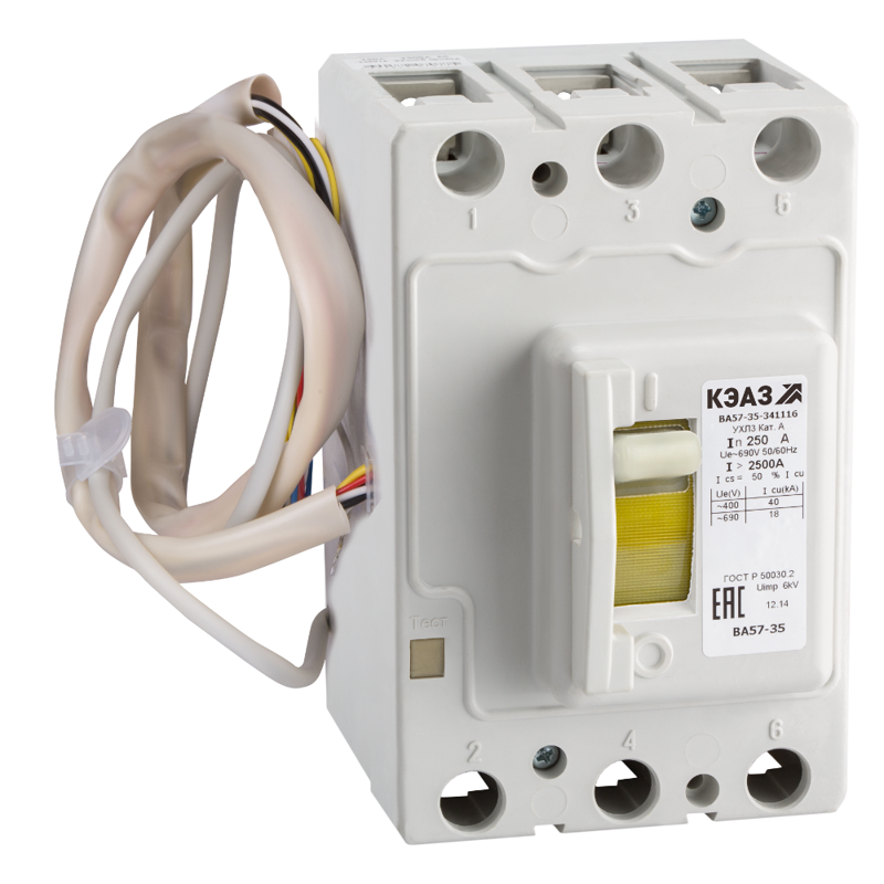 Выключатель автоматический 50А 630Im ВА57-35-341116 УХЛ3 690В AC КЭАЗ 118132