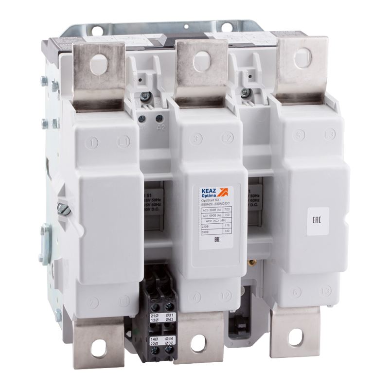 Контактор OptiStart K3 450A22 230AC/DC КЭАЗ 117554