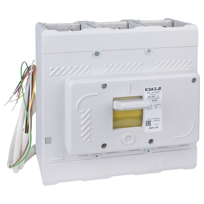 Выключатель автоматический 250А 2500Im ВА51-39-342510 УХЛ3 690В AC РНН=110В DC КЭАЗ 220817