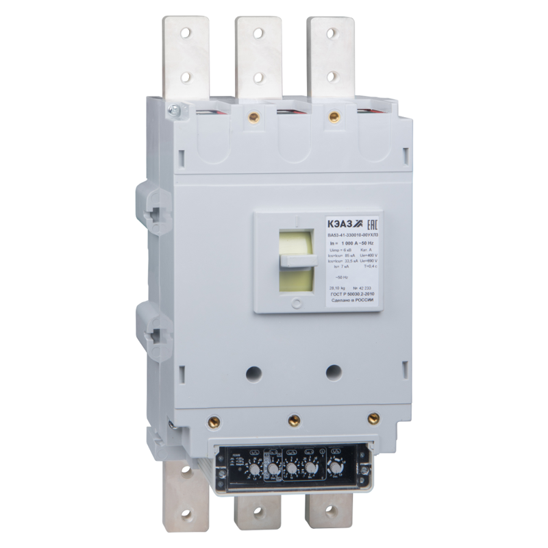 Выключатель автоматический 400А ВА53-41-330010 УХЛ3 690В AC КЭАЗ 230911
