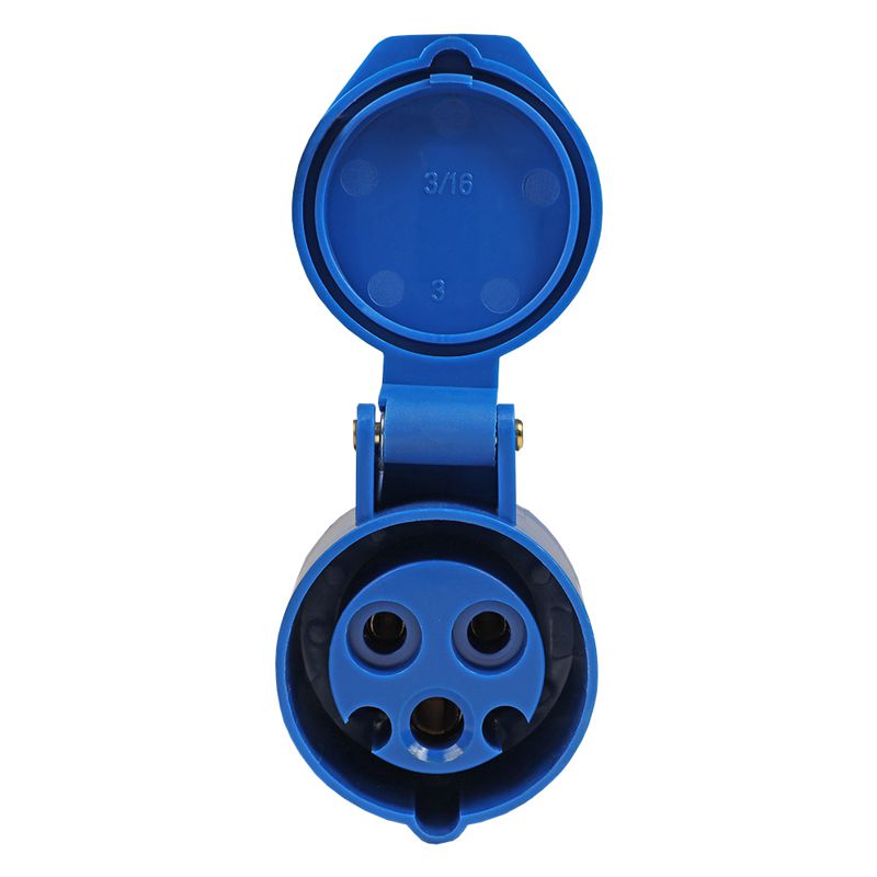 Розетка кабельная 213 16А 220AC 2P+PE 6ч IP44 КЭАЗ 222744