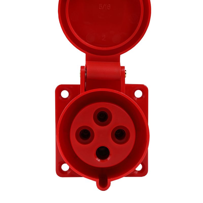 Розетка фланцевая 324 32А 380AC 3P+PE 6ч IP44 КЭАЗ 222760