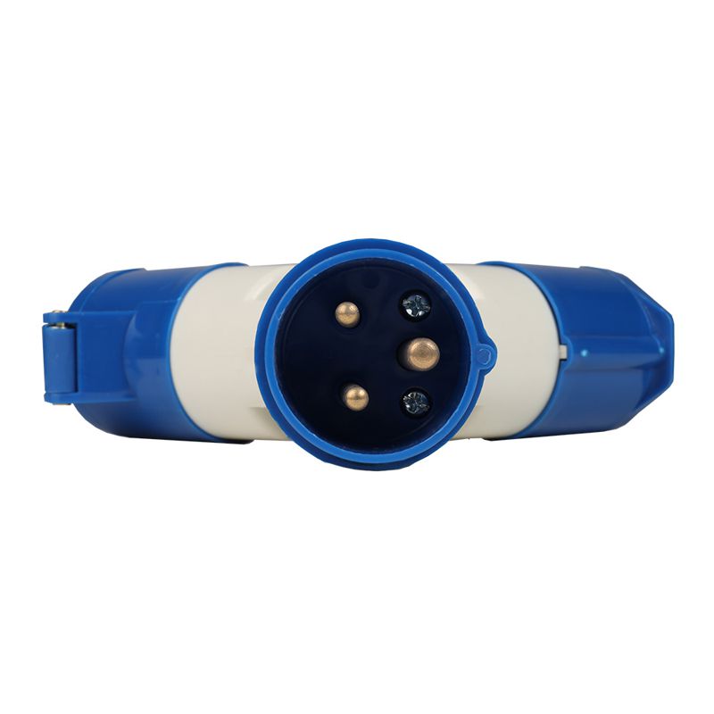 Адаптер силовой двухлучевой 1012 16А 6h 220AC 2P+PE IP44 КЭАЗ 235595