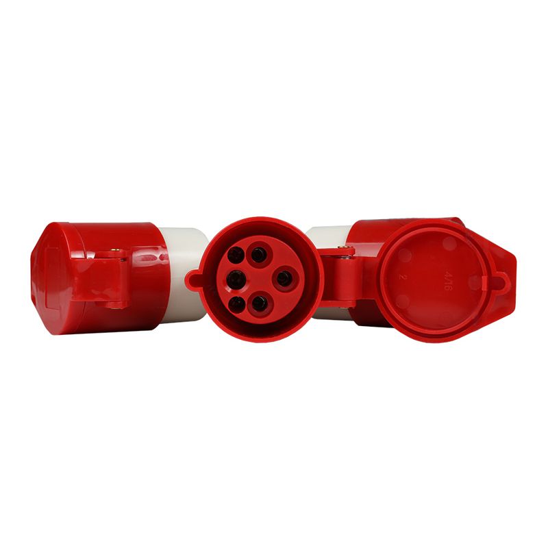 Адаптер силовой трехлучевой 1013 14 16А 6h 380AC 3P+PE IP44 КЭАЗ 235598