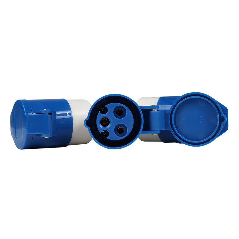 Адаптер силовой трехлучевой 1013 16А 6h 220AC 2P+PE IP44 КЭАЗ 235597