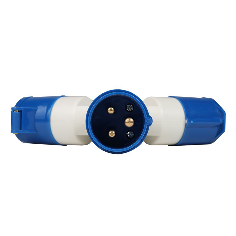 Адаптер силовой трехлучевой 1013 16А 6h 220AC 2P+PE IP44 КЭАЗ 235597