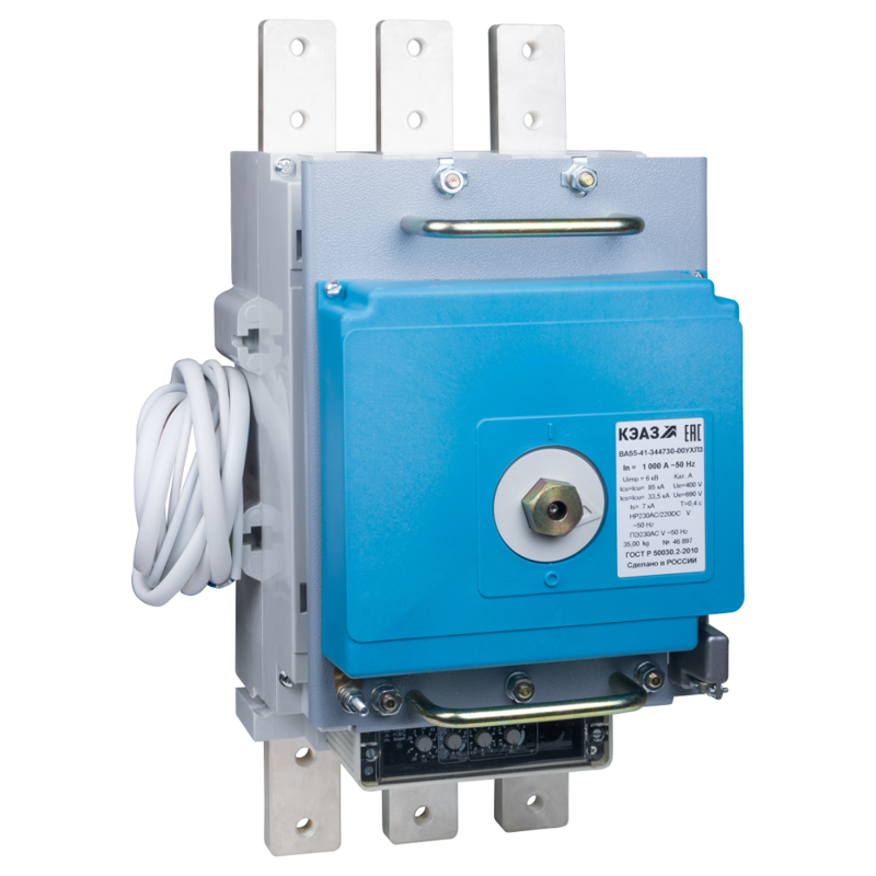 Выключатель автоматический 1000А ВА55-41-341130 УХЛ3 690В ПЭ230AC задн. присоед. КЭАЗ 243603