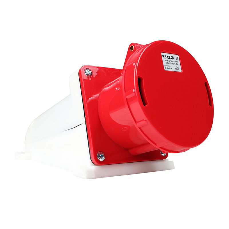 Розетка 145 125А 6h 380AC 3P+PE+N IP67 для монтажа на поверхность КЭАЗ 241222