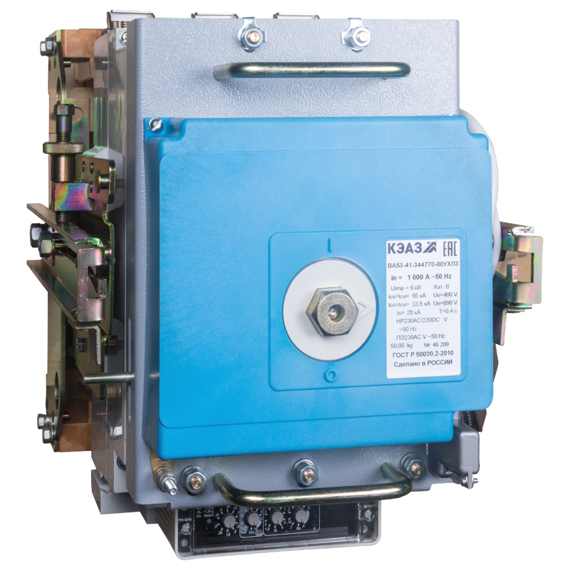 Выключатель автоматический 400А ВА53-41-344770 УХЛ3 690В AC НР=230В AC/220В DC ПЭ230AC КЭАЗ 246077