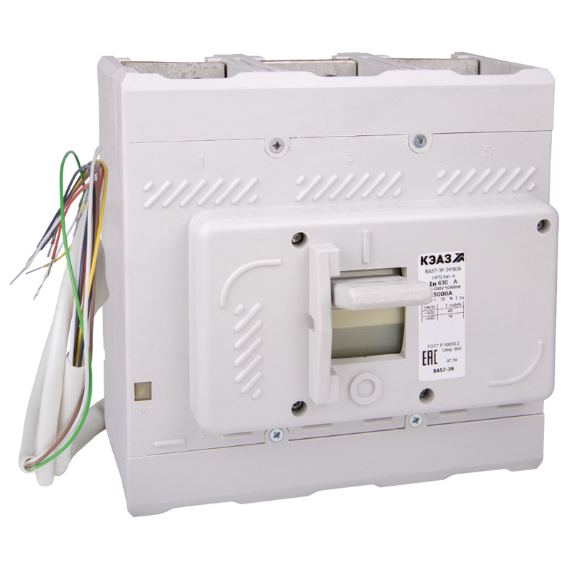 Выключатель автоматический 500А 5000Im ВА57-39-345416 УХЛ3 690В AC РНН=24В AC КЭАЗ 242970