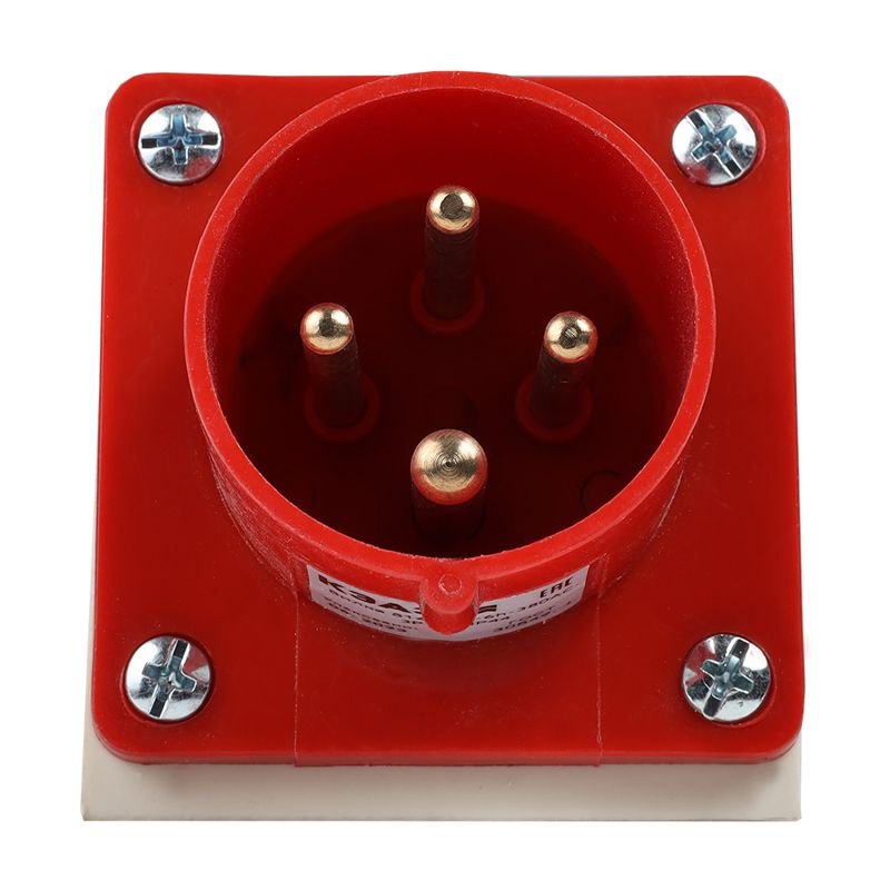 Вилка 514 16А 6h 380AC 3P+PE IP44 для монтажа на поверхность КЭАЗ 241214