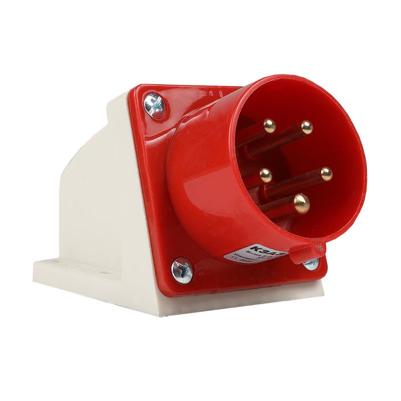 Вилка 515 16А 6h 380AC 3P+PE+N IP44 для монтажа на поверхность КЭАЗ 241215