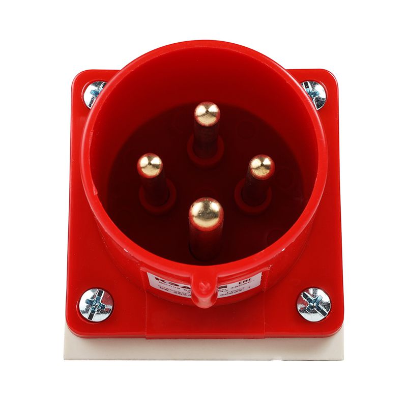 Вилка 524 32А 6h 380AC 3P+PE IP44 для монтажа на поверхность КЭАЗ 241217