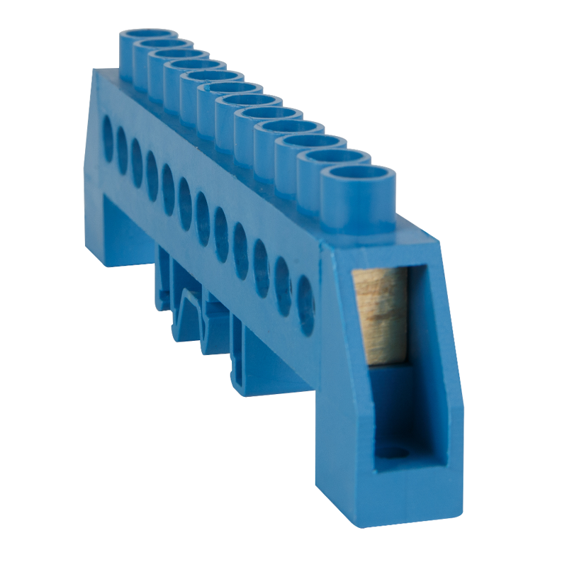 Шина нулевая в комбинированной изоляции OptiKit BB-F-PE-DIN-10-8х12-желтый (277962)