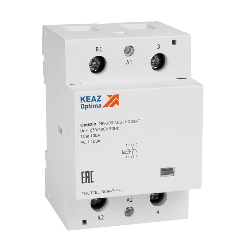 Контактор 48В AC 2НО 100А OptiDin MK-100-10020-48AC (321225)